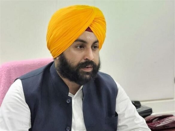 Punjab education minister Harjot Singh Bains